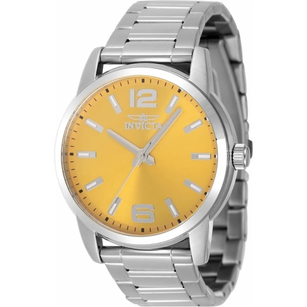 Invicta Silver and Peach Watch